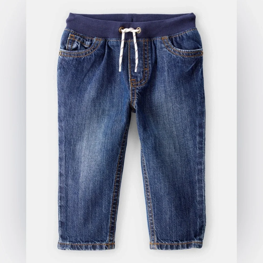 Carter Blue Denim Jogger Pants! like new! 3m